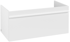 Тумба под раковину Villeroy & Boch Venticello 95,3х50,2 см ДСП/МДФ белый матовый/ручка алюминий белый A93502MS