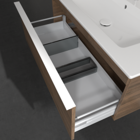 Тумба под раковину Villeroy & Boch Venticello 95,3х50,2 см ДСП дуб аризона/ручка алюминий белый A93502VH