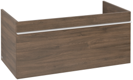 Тумба под раковину Villeroy & Boch Venticello 95,3х50,2 см ДСП дуб аризона/ручка алюминий белый A93502VH