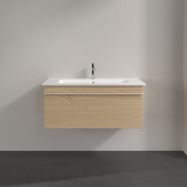Тумба под раковину Villeroy & Boch Venticello 95,3х50,2 см ДСП северный дуб/ручка алюминий белый A93502VJ