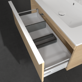 Тумба под раковину Villeroy & Boch Venticello 95,3х50,2 см ДСП северный дуб/ручка алюминий белый A93502VJ