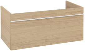Тумба под раковину Villeroy & Boch Venticello 95,3х50,2 см ДСП северный дуб/ручка алюминий белый A93502VJ