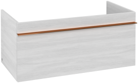 Тумба под раковину Villeroy & Boch Venticello 95,3х50,2 см ДСП/МДФ белое дерево/ручка медь A93505E8