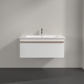 Тумба під раковину Villeroy & Boch Venticello 95,3х50,2 см ДСП/МДФ білий матовий/ручка мідь A93505MS