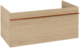 Тумба под раковину Villeroy & Boch Venticello 95,3х50,2 см ДСП северный дуб/ручка медь A93505VJ