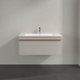 Тумба под раковину Villeroy & Boch Venticello 95,3х50,2 см ДСП мягкий серый/ручка медь A93505VK