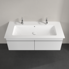 Тумба под раковину Villeroy & Boch Venticello 115,3х50,2 см МДФ глянцевый белый/ручка хром A93801DH