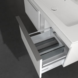 Тумба под раковину Villeroy & Boch Venticello 115,3х50,2 см МДФ глянцевый белый/ручка хром A93801DH