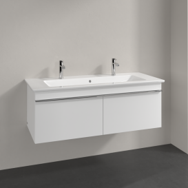 Тумба под раковину Villeroy & Boch Venticello 115,3х50,2 см ДСП/МДФ белый матовый/ручка хром A93801MS