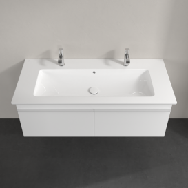 Тумба под раковину Villeroy & Boch Venticello 115,3х50,2 см ДСП/МДФ белый матовый/ручка хром A93801MS