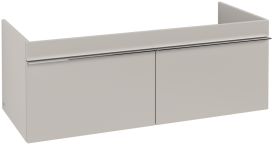 Тумба под раковину Villeroy & Boch Venticello 115,3х50,2 см ДСП мягкий серый/ручка хром A93801VK