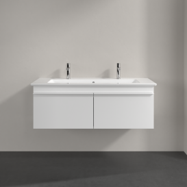 Тумба под раковину Villeroy & Boch Venticello 115,3х50,2 см МДФ глянцевый белый/ручка алюминий белый A93802DH