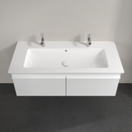 Тумба под раковину Villeroy & Boch Venticello 115,3х50,2 см МДФ глянцевый белый/ручка алюминий белый A93802DH