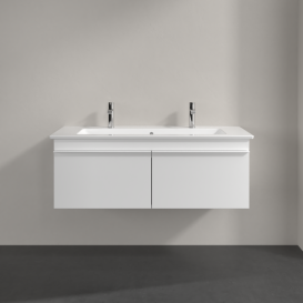 Тумба под раковину Villeroy & Boch Venticello 115,3х50,2 см ДСП/МДФ белый матовый/ручка алюминий белый A93802MS