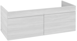 Тумба під раковину Villeroy & Boch Venticello 115,3х50,2 см ДСП/МДФ біле дерево/ручка алюміній білий A93802E8