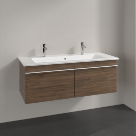 Тумба под раковину Villeroy & Boch Venticello 115,3х50,2 см ДСП дуб аризона/ручка алюминий белый A93802VH