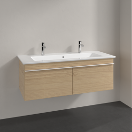 Тумба под раковину Villeroy & Boch Venticello 115,3х50,2 см ДСП северный дуб/ручка алюминий белый A93802VJ