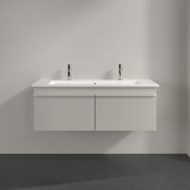 Тумба под раковину Villeroy & Boch Venticello 115,3х50,2 см ДСП мягкий серый/ручка алюминий белый A93802VK