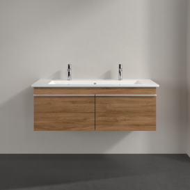 Тумба под раковину Villeroy & Boch Venticello 115,3х50,2 см ДСП дуб канзас/ручка алюминий белый A93802RH