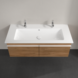 Тумба под раковину Villeroy & Boch Venticello 115,3х50,2 см ДСП дуб канзас/ручка алюминий белый A93802RH