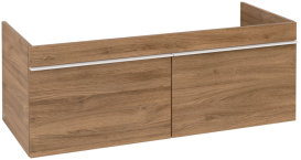 Тумба под раковину Villeroy & Boch Venticello 115,3х50,2 см ДСП дуб канзас/ручка алюминий белый A93802RH