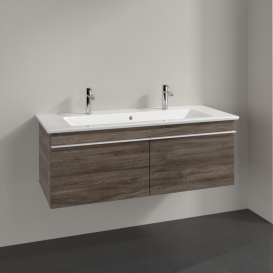 Тумба под раковину Villeroy & Boch Venticello 115,3х50,2 см ДСП каменный дуб/ручка алюминий белый A93802RK