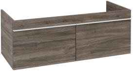 Тумба под раковину Villeroy & Boch Venticello 115,3х50,2 см ДСП каменный дуб/ручка алюминий белый A93802RK
