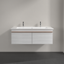 Тумба под раковину Villeroy & Boch Venticello 115,3х50,2 см ДСП/МДФ белое дерево/ручка медь A93805E8