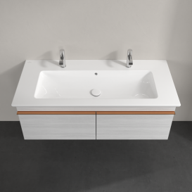 Тумба под раковину Villeroy & Boch Venticello 115,3х50,2 см ДСП/МДФ белое дерево/ручка медь A93805E8