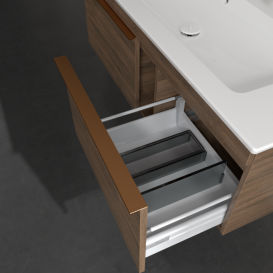 Тумба під раковину Villeroy & Boch Venticello 115,3х50,2 см ДСП дуб аризона/ручка мідь A93805VH