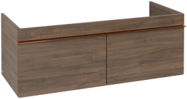 Тумба під раковину Villeroy & Boch Venticello 115,3х50,2 см ДСП дуб аризона/ручка мідь A93805VH