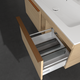 Тумба под раковину Villeroy & Boch Venticello 115,3х50,2 см ДСП северный дуб/ручка медь A93805VJ