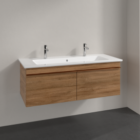 Тумба под раковину Villeroy & Boch Venticello 115,3х50,2 см ДСП дуб канзас/ручка медь A93805RH