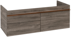 Тумба під раковину Villeroy & Boch Venticello 115,3х50,2 см ДСП кам'яний дуб/ручка мідь A93805RK