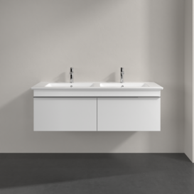 Тумба под раковину Villeroy & Boch Venticello 125,3х50,2 см МДФ глянцевый белый/ручка хром A93901DH