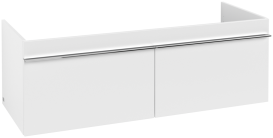 Тумба под раковину Villeroy & Boch Venticello 125,3х50,2 см ДСП/МДФ белый матовый/ручка хром A93901MS