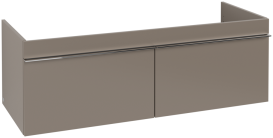 Тумба под раковину Villeroy & Boch Venticello 125,3х50,2 см ДСП трюфель серый/ручка хром A93901VG