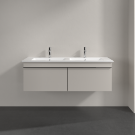 Тумба под раковину Villeroy & Boch Venticello 125,3х50,2 см ДСП мягкий серый/ручка хром A93901VK