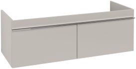 Тумба под раковину Villeroy & Boch Venticello 125,3х50,2 см ДСП мягкий серый/ручка хром A93901VK