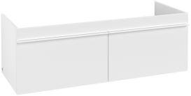 Тумба под раковину Villeroy & Boch Venticello 125,3х50,2 см ДСП/МДФ белый матовый/ручка алюминий белый A93902MS