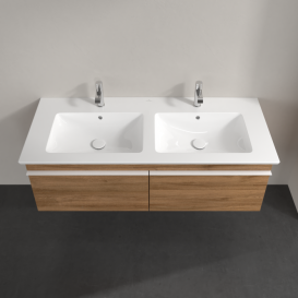 Тумба під раковину Villeroy & Boch Venticello 125,3х50,2 см ДСП дуб канзас/ручка алюміній білий A93902RH