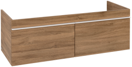 Тумба під раковину Villeroy & Boch Venticello 125,3х50,2 см ДСП дуб канзас/ручка алюміній білий A93902RH