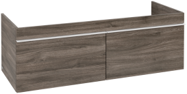 Тумба под раковину Villeroy & Boch Venticello 125,3х50,2 см ДСП каменный дуб/ручка алюминий белый A93902RK