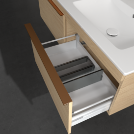 Тумба под раковину Villeroy & Boch Venticello 125,3х50,2 см ДСП северный дуб/ручка медь A93905VJ