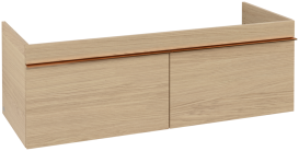 Тумба под раковину Villeroy & Boch Venticello 125,3х50,2 см ДСП северный дуб/ручка медь A93905VJ