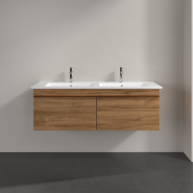 Тумба под раковину Villeroy & Boch Venticello 125,3х50,2 см ДСП дуб канзас/ручка медь A93905RH