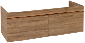 Тумба под раковину Villeroy & Boch Venticello 125,3х50,2 см ДСП дуб канзас/ручка медь A93905RH