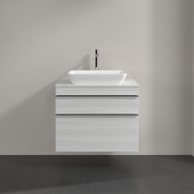Тумба под раковину Villeroy & Boch Venticello 75,7х50,2 см ДСП/МДФ белое дерево/ручка хром A94001E8