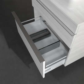 Тумба под раковину Villeroy & Boch Venticello 75,7х50,2 см ДСП/МДФ белое дерево/ручка хром A94001E8