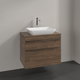 Тумба под раковину Villeroy & Boch Venticello 75,7х50,2 см ДСП дуб аризона/ручка хром A94001VH